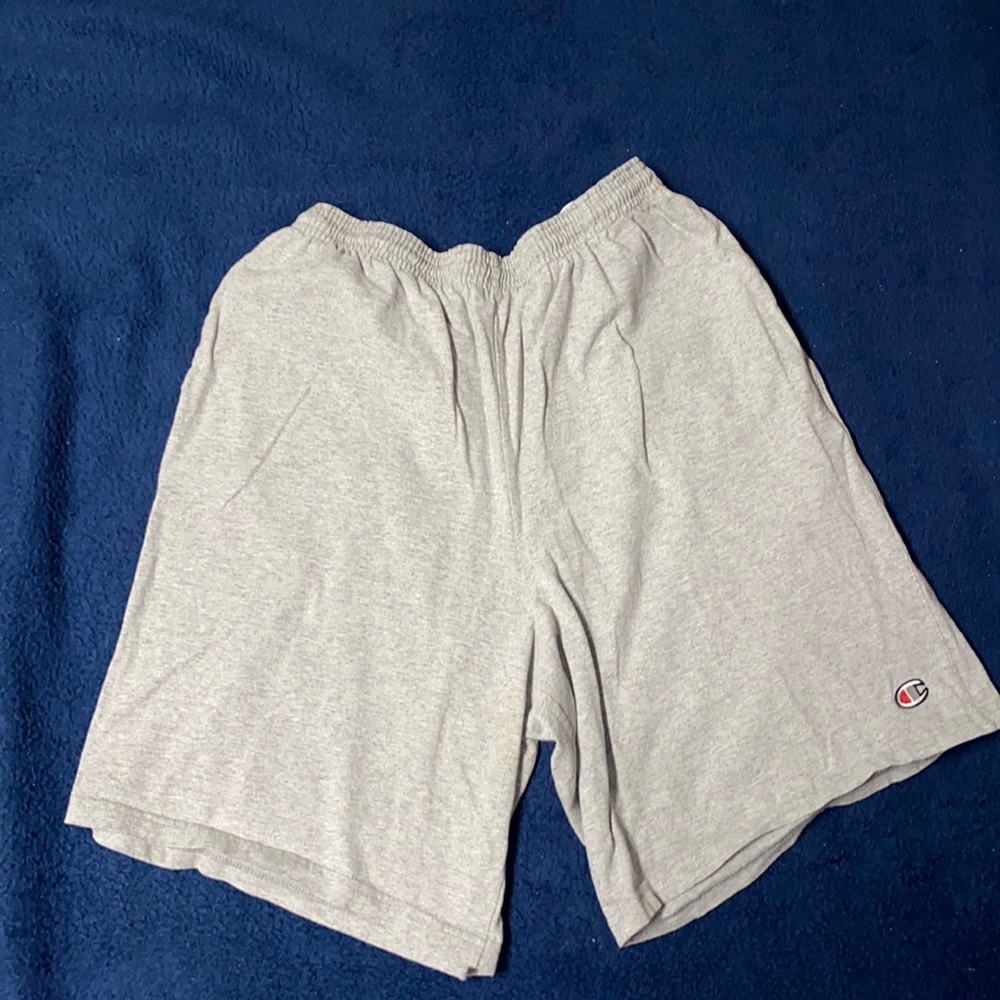 Grey men champion shorts side medium